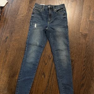 Garage super skinny dark blue wash jeans NWT size 0 or 24